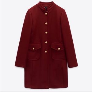 FITTED WOOL BLEND COAT